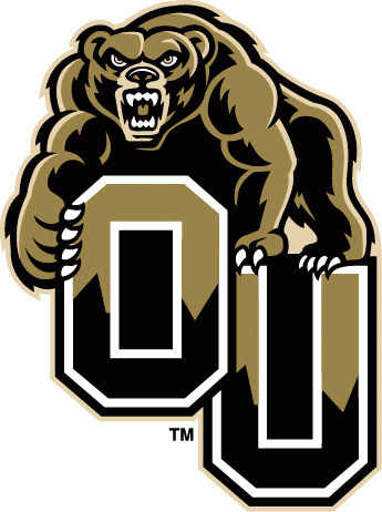 Oakland Golden Grizzlies 2002-2008 Primary Logo iron on transfers for T-shirts